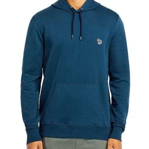 Paul Smith Zebra Embroidered Patch Pullover Kangaroo Pocket Hoodie NWT